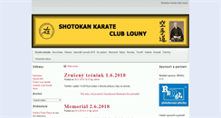 Desktop Screenshot of karatelouny.cz