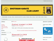 Tablet Screenshot of karatelouny.cz